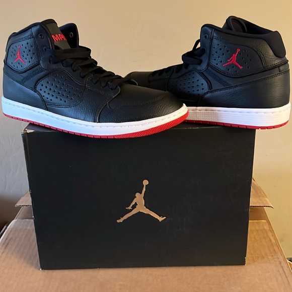 Jordan Access Bred ‘Black Gym Red’ Jordan Brand Athletic Shoes -Mens-Size 11.5. - Picture 1 of 6
